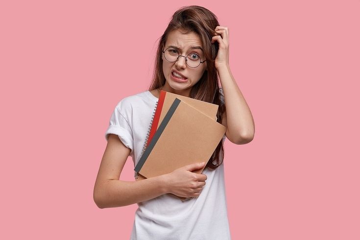 Mahasiswa terlihat stres 